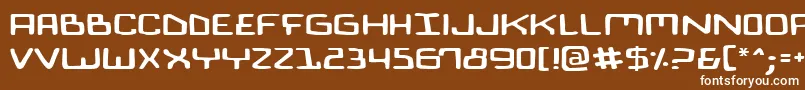BionicComicExpanded Font – White Fonts on Brown Background