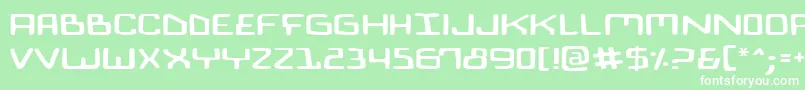 BionicComicExpanded Font – White Fonts on Green Background