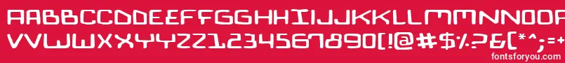 BionicComicExpanded Font – White Fonts on Red Background