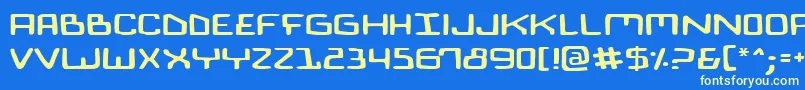 BionicComicExpanded Font – Yellow Fonts on Blue Background
