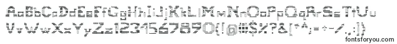 Шрифт Tetris – квадратные шрифты