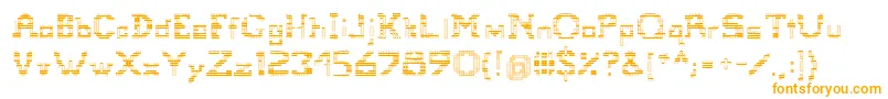 Шрифт Tetris – оранжевые шрифты на белом фоне