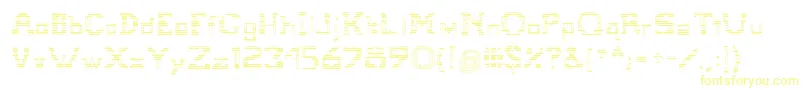 Tetris-Schriftart – Gelbe Schriften