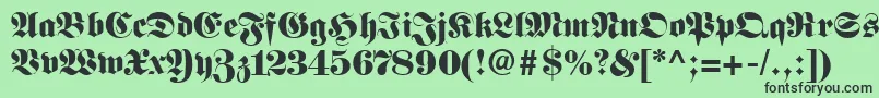 Lisätietoja FirallyRegular-fontista FirallyRegular-fontti – mustat fontit vihreällä taustalla