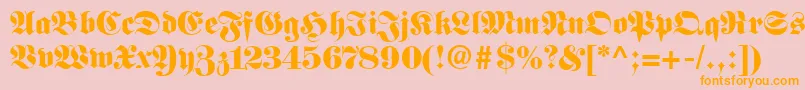 More about FirallyRegular Font FirallyRegular Font – Orange Fonts on Pink Background