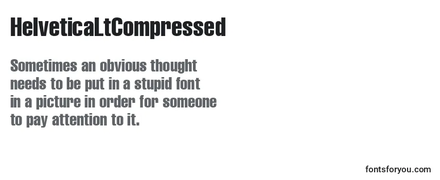 Шрифт HelveticaLtCompressed