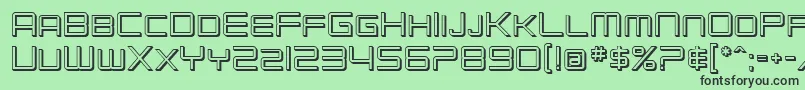 SfChromium24Sc Font – Black Fonts on Green Background