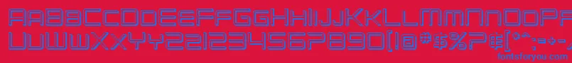 SfChromium24Sc Font – Blue Fonts on Red Background