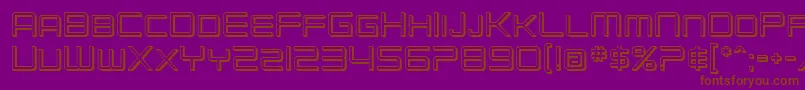 SfChromium24Sc Font – Brown Fonts on Purple Background