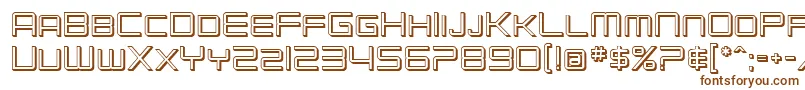 SfChromium24Sc-fontti – ruskeat fontit valkoisella taustalla