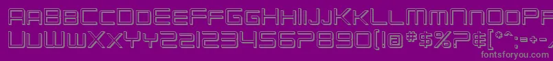 Шрифт SfChromium24Sc – серые шрифты на фиолетовом фоне