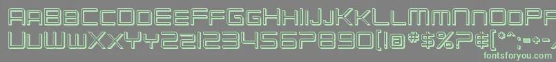 SfChromium24Sc Font – Green Fonts on Gray Background