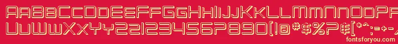 SfChromium24Sc Font – Yellow Fonts on Red Background