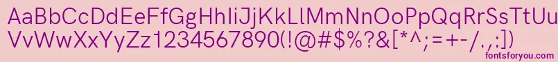 HkgroteskRegularlegacy Font – Purple Fonts on Pink Background