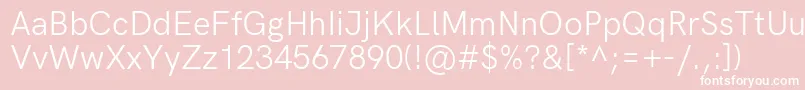 HkgroteskRegularlegacy Font – White Fonts on Pink Background