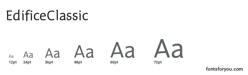 EdificeClassic Font Sizes