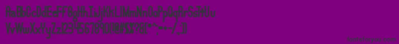 フォントLucidTypeBBrk – 紫の背景に黒い文字