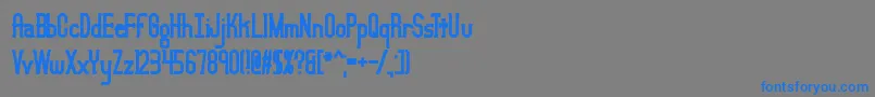 LucidTypeBBrk Font – Blue Fonts on Gray Background