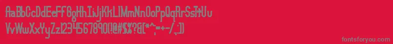 LucidTypeBBrk Font – Gray Fonts on Red Background