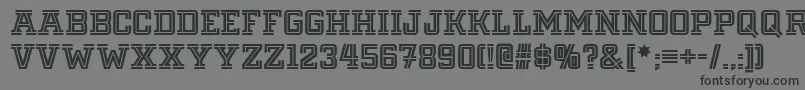 Fargo Font – Black Fonts on Gray Background