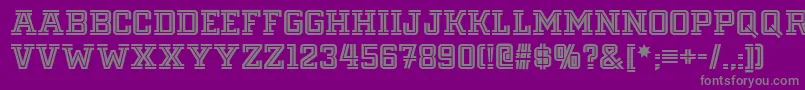 Шрифт Fargo – серые шрифты на фиолетовом фоне
