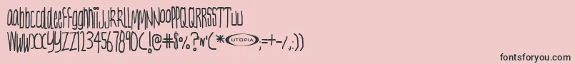 fuente Nervetonic – Fuentes Negras Sobre Fondo Rosa