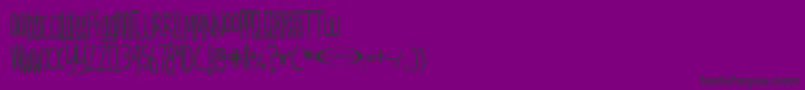 フォントNervetonic – 紫の背景に黒い文字