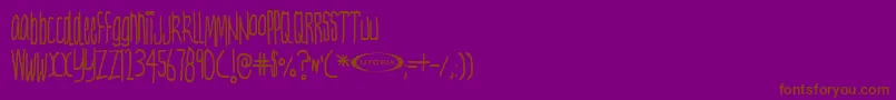Nervetonic Font – Brown Fonts on Purple Background