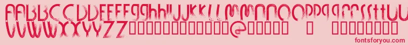 StrokinDemo Font – Red Fonts on Pink Background