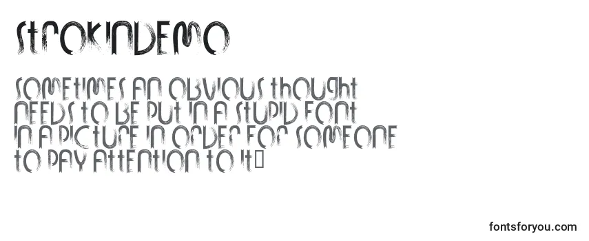 StrokinDemo-fontti