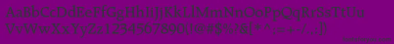 RaleighltstdMedium Font – Black Fonts on Purple Background