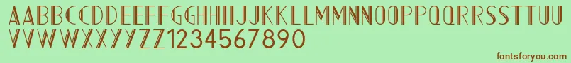 Acmountain Font – Brown Fonts on Green Background