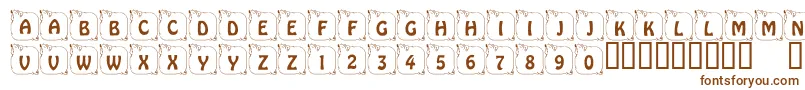 LcrPrissyPig Font – Brown Fonts on White Background