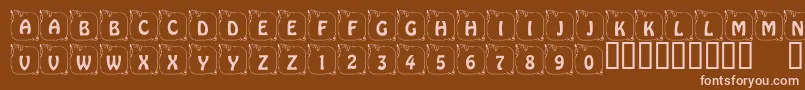 More about LcrPrissyPig Font LcrPrissyPig Font – Pink Fonts on Brown Background