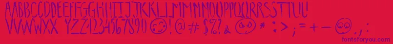 TripsOfDarknessDemo Font – Purple Fonts on Red Background