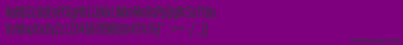 Bravorg-Schriftart – Schwarze Schriften auf violettem Hintergrund