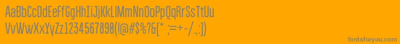 Bravorg-Schriftart – Graue Schriften auf orangefarbenem Hintergrund