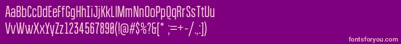 Bravorg Font – Pink Fonts on Purple Background