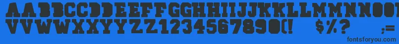 78skate Font – Black Fonts on Blue Background