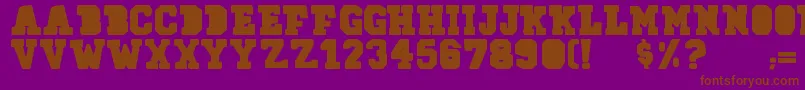 78skate Font – Brown Fonts on Purple Background