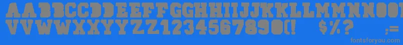 78skate Font – Gray Fonts on Blue Background