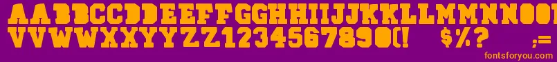 78skate Font – Orange Fonts on Purple Background