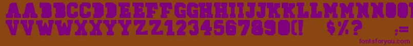 78skate Font – Purple Fonts on Brown Background