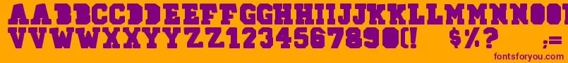 78skate Font – Purple Fonts on Orange Background
