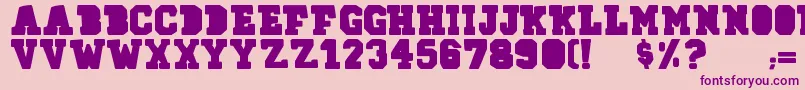 78skate Font – Purple Fonts on Pink Background