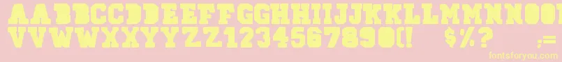 78skate Font – Yellow Fonts on Pink Background