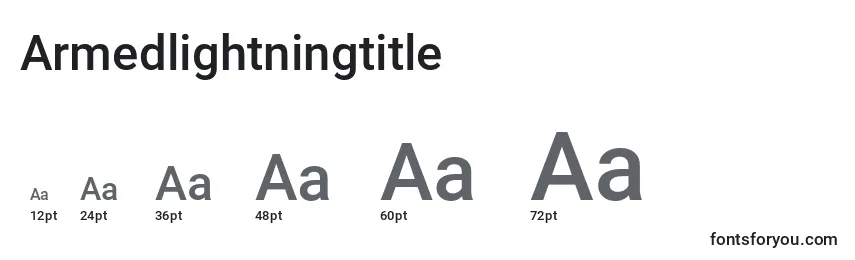 Armedlightningtitle Font Sizes