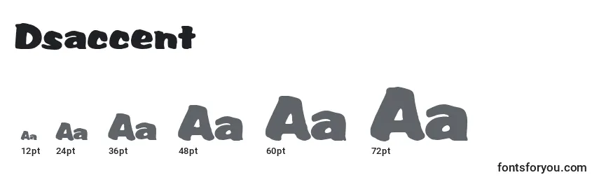 Dsaccent Font Sizes