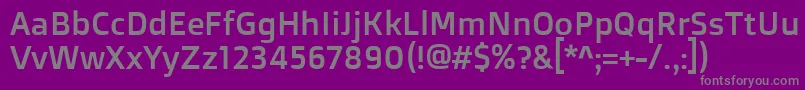 Шрифт DoppiooneRegular – серые шрифты на фиолетовом фоне