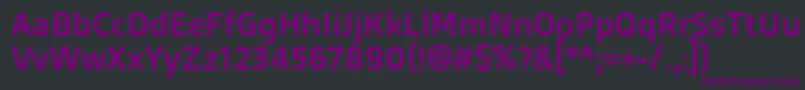 Шрифт DoppiooneRegular – фиолетовые шрифты на чёрном фоне